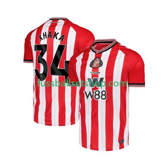 Günstige Fußball Trikotsatz Sunderland Granit Xhaka 34 Herren Heimtrikot 2025-2026 Kurzarm