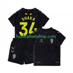 Günstige Fußball Trikotsatz Sunderland Granit Xhaka 34 Kinder Ausweichtrikot 2025-2026 Kurzarm