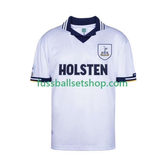 Günstige Fußball Trikotsatz Tottenham Hotspur Retro Herren Heimtrikot 1994 Kurzarm