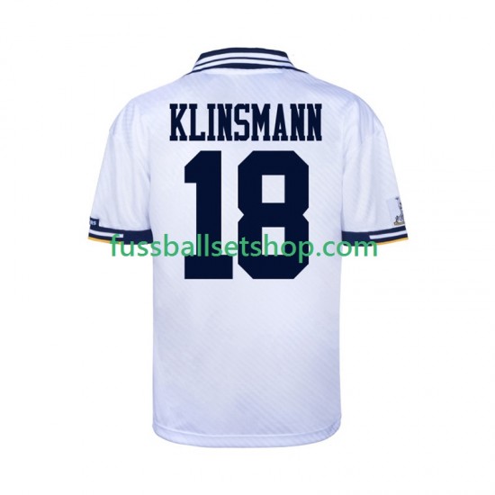 Günstige Fußball Trikotsatz Tottenham Hotspur Retro Herren Heimtrikot 1994 Kurzarm