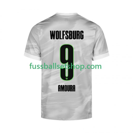 Günstige Fußball Trikotsatz VfL Wolfsburg Mohamed Amoura 9 Herren Auswärtstrikot 2025-2026 Kurzarm