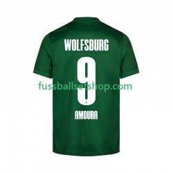 Günstige Fußball Trikotsatz VfL Wolfsburg Mohamed Amoura 9 Herren Heimtrikot 2025-2026 Kurzarm