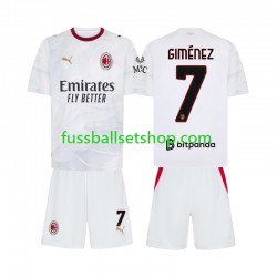 Günstige Fußball Trikotsatz AC Mailand Gimenez 7 Kinder Auswärtstrikot 2026-2027 Kurzarm