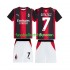 Günstige Fußball Trikotsatz AC Mailand Gimenez 7 Kinder Heimtrikot 2026-2027 Kurzarm