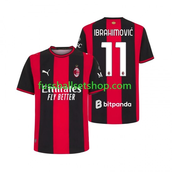 Günstige Fußball Trikotsatz AC Mailand Ibrahimovic 11 Herren Heimtrikot 2026-2027 Kurzarm Günstige Fußball Trikotsatz AC Mailand Ibrahimovic 11 Herren Heimtrikot 2026-2027 Kurzarm