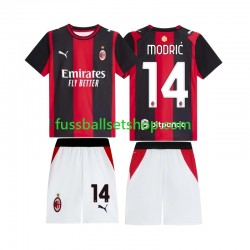Günstige Fußball Trikotsatz AC Mailand Modrić Luka 14 Kinder Heimtrikot 2026-2027 Kurzarm
