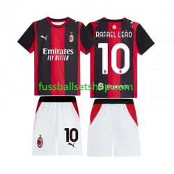 Günstige Fußball Trikotsatz AC Mailand Rafael Leao 10 Kinder Heimtrikot 2026-2027 Kurzarm