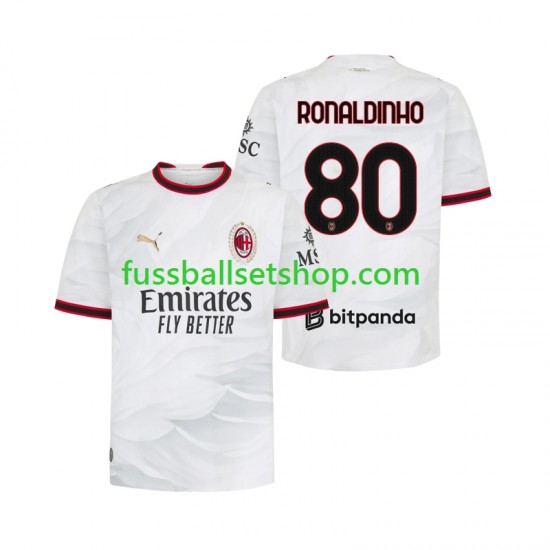 Günstige Fußball Trikotsatz AC Mailand Ronaldinho 80 Herren Auswärtstrikot 2026-2027 Kurzarm