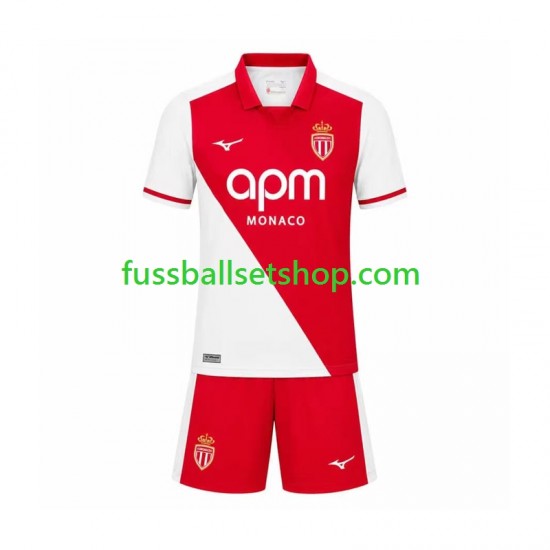 Günstige Fußball Trikotsatz AS Monaco Kinder Heimtrikot 2026-2027 Kurzarm Günstige Fußball Trikotsatz AS Monaco Kinder Heimtrikot 2026-2027 Kurzarm