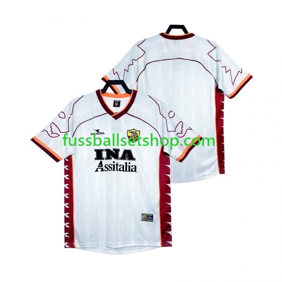 Günstige Fußball Trikotsatz AS Rom 2000 Retro Herren Auswärtstrikot 1999 Kurzarm Günstige Fußball Trikotsatz AS Rom 2000 Retro Herren Auswärtstrikot 1999 Kurzarm