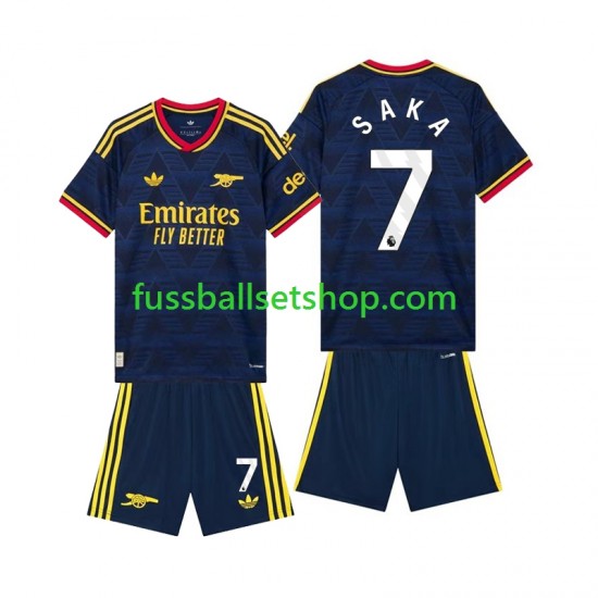 Günstige Fußball Trikotsatz Arsenal Bukayo Saka 7 Kinder Auswärtstrikot 2026-2027 Kurzarm