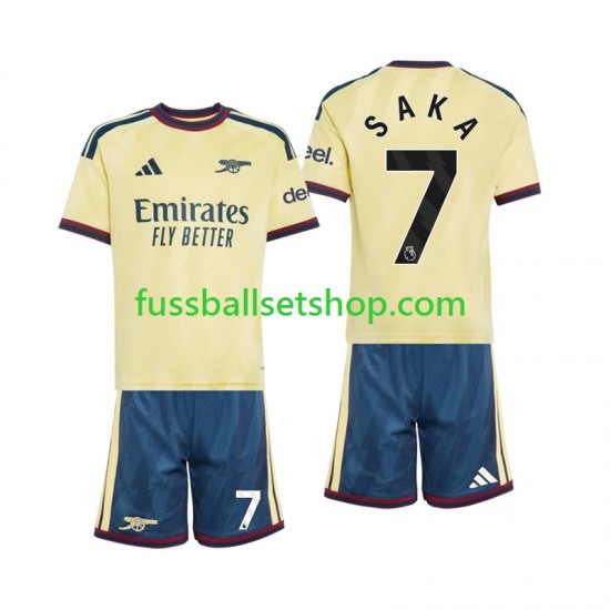 Günstige Fußball Trikotsatz Arsenal Bukayo Saka 7 Kinder Ausweichtrikot 2026-2027 Kurzarm