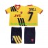 Günstige Fußball Trikotsatz Arsenal CAMPBELL 7 1993 Retro Kinder Auswärtstrikot 1994 Kurzarm