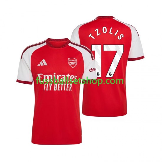 Günstige Fußball Trikotsatz Arsenal Christos Tzolis 17 Herren Heimtrikot 2026-2027 Kurzarm