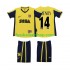 Günstige Fußball Trikotsatz Arsenal Thierry Henry 14 2000 2001 Retro Kinder Auswärtstrikot Kurzarm