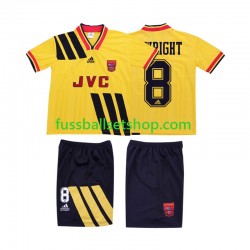Günstige Fußball Trikotsatz Arsenal WRIGHT 8 1993 Retro Kinder Auswärtstrikot 1994 Kurzarm