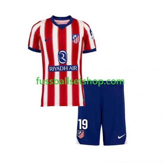 Günstige Fußball Trikotsatz Atlético Madrid Julian Alvarez 19 Kinder Heimtrikot 2026-2027 Kurzarm