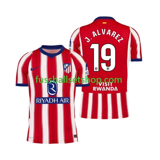 Günstige Fußball Trikotsatz Atlético Madrid Julian Alvarez 19 Herren Heimtrikot 2026-2027 Kurzarm