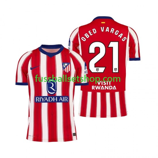 Günstige Fußball Trikotsatz Atlético Madrid Obed Vargas 21 Herren Heimtrikot 2026-2027 Kurzarm Günstige Fußball Trikotsatz Atlético Madrid Obed Vargas 21 Herren Heimtrikot 2026-2027 Kurzarm