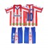 Günstige Fußball Trikotsatz Atlético Madrid PANTIC 10 1996 1997 Retro Kinder Heimtrikot Kurzarm