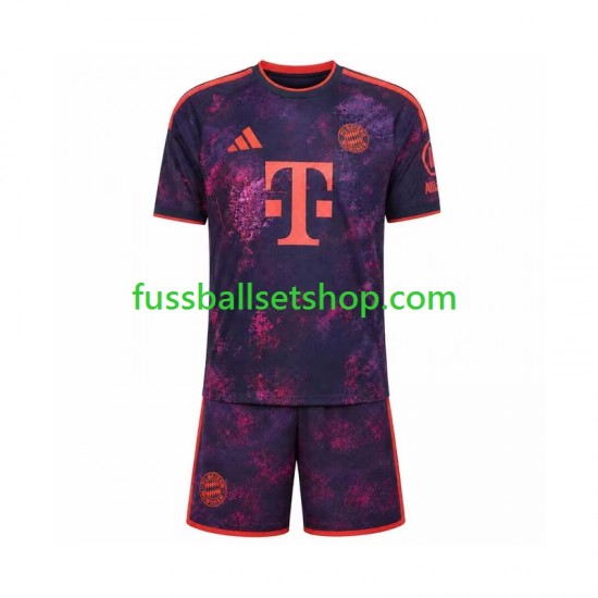 Günstige Fußball Trikotsatz FC Bayern München Kinder Ausweichtrikot 2026-2027 Kurzarm