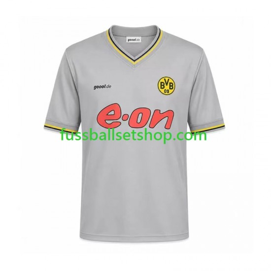 Günstige Fußball Trikotsatz Borussia Dortmund Retro Herren Auswärtstrikot 2002 Kurzarm
