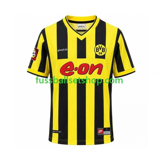 Günstige Fußball Trikotsatz Borussia Dortmund 2000 Retro Herren Heimtrikot Kurzarm