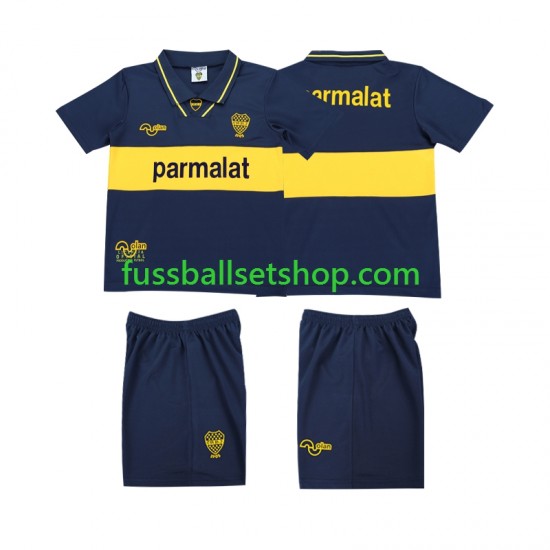 Günstige Fußball Trikotsatz Boca Juniors 1993 1995 Retro Kinder Heimtrikot Kurzarm