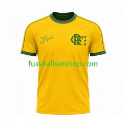 Günstige Fußball Trikotsatz CR Flamengo Retro Herren Heimtrikot Kurzarm