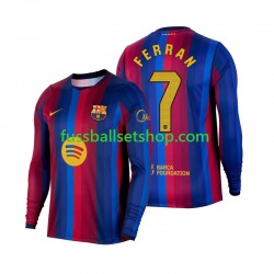 Günstige Fußball Trikotsatz FC Barcelona Ferran Torres 7 Herren Heimtrikot 2026-2027 Langarm