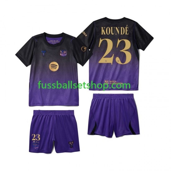 Günstige Fußball Trikotsatz FC Barcelona Jules Kounde 23 Kinder Auswärtstrikot 2026-2027 Kurzarm