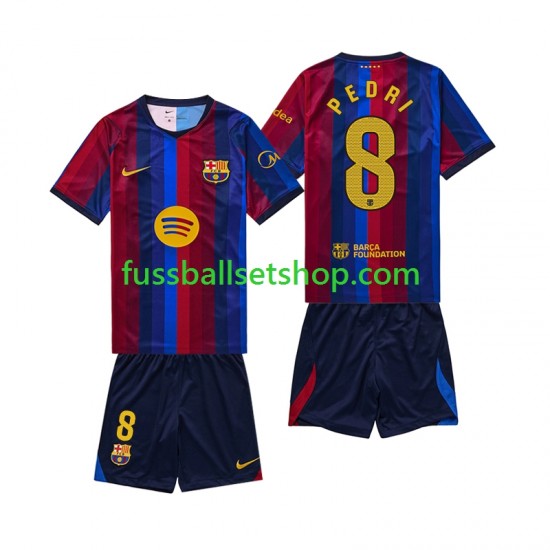 Günstige Fußball Trikotsatz FC Barcelona Pedri 8 Kinder Heimtrikot 2026-2027 Kurzarm Günstige Fußball Trikotsatz FC Barcelona Pedri 8 Kinder Heimtrikot 2026-2027 Kurzarm
