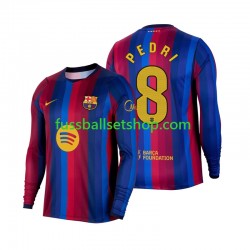 Günstige Fußball Trikotsatz FC Barcelona Pedri 8 Herren Heimtrikot 2026-2027 Langarm