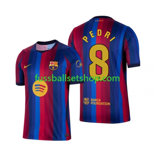 Günstige Fußball Trikotsatz FC Barcelona Pedri 8 Herren Heimtrikot 2026-2027 Kurzarm