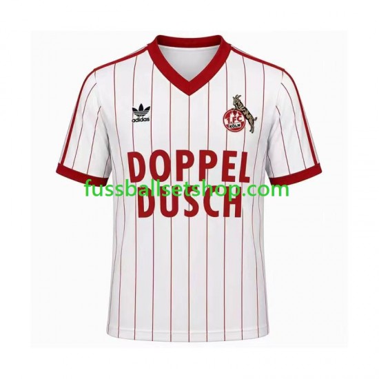 Günstige Fußball Trikotsatz FC Köln 1982 1983 Retro Herren Heimtrikot Kurzarm