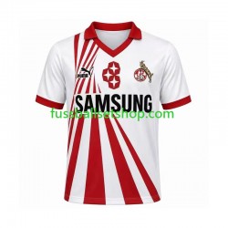 Günstige Fußball Trikotsatz FC Köln 1990 1991 Retro Herren Heimtrikot Kurzarm