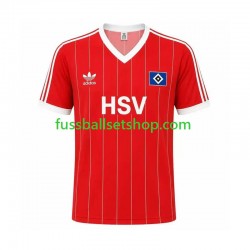 Günstige Fußball Trikotsatz Hamburger SV 1983 Retro Herren Auswärtstrikot Kurzarm