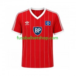 Günstige Fußball Trikotsatz Hamburger SV 1984 Retro Herren Auswärtstrikot Kurzarm