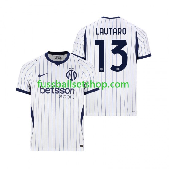 Günstige Fußball Trikotsatz Inter Mailand Lautaro Martinez 13 Herren Auswärtstrikot 2026-2027 Kurzarm