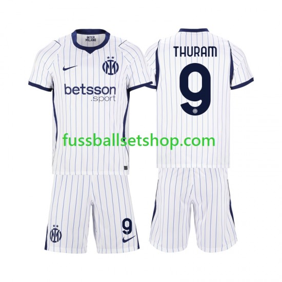 Günstige Fußball Trikotsatz Inter Mailand Marcus Thuram 9 Kinder Auswärtstrikot 2026-2027 Kurzarm