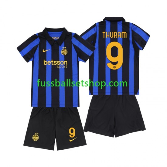 Günstige Fußball Trikotsatz Inter Mailand Marcus Thuram 9 Kinder Heimtrikot 2026-2027 Kurzarm