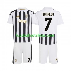 Günstige Fußball Trikotsatz Juventus Turin Cristiano Ronaldo 7 Kinder Heimtrikot 2026-2027 Kurzarm