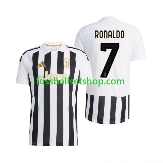 Günstige Fußball Trikotsatz Juventus Turin Cristiano Ronaldo 7 Herren Heimtrikot 2026-2027 Kurzarm