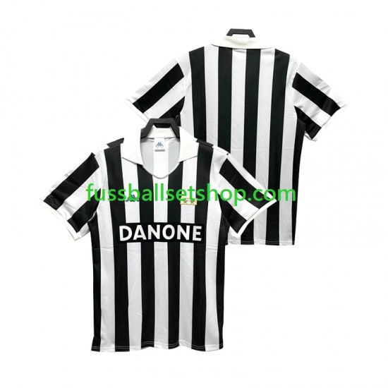 Günstige Fußball Trikotsatz Juventus Turin 1992 Retro Herren Heimtrikot 1994 Kurzarm