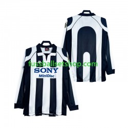 Günstige Fußball Trikotsatz Juventus Turin 1997 Retro Herren Heimtrikot 1998 Langarm