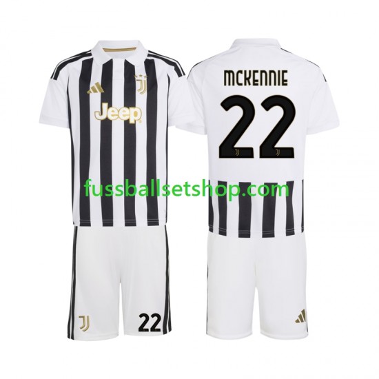 Günstige Fußball Trikotsatz Juventus Turin Weston McKennie 22 Kinder Heimtrikot 2026-2027 Kurzarm