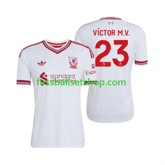 Günstige Fußball Trikotsatz Liverpool V铆ctor Munoz 23 Herren Auswärtstrikot 2026-2027 Kurzarm
