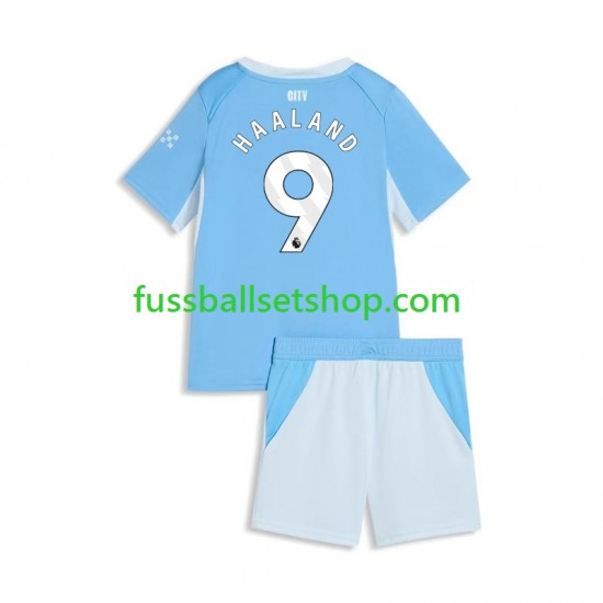 Günstige Fußball Trikotsatz Manchester City Erling Haaland 9 Kinder Heimtrikot 2026-2027 Kurzarm