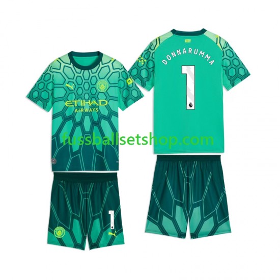 Günstige Fußball Trikotsatz Manchester City Gianluigi Donnarumma 1 Torwart Kinder Heimtrikot 2026-2027 Kurzarm