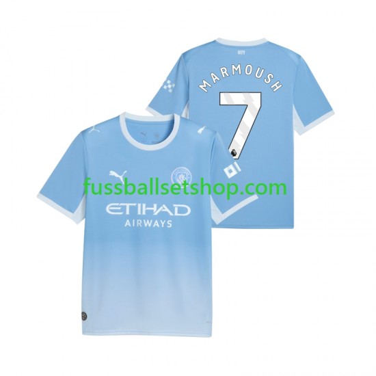 Günstige Fußball Trikotsatz Manchester City Omar Marmoush 7 Herren Heimtrikot 2026-2027 Kurzarm